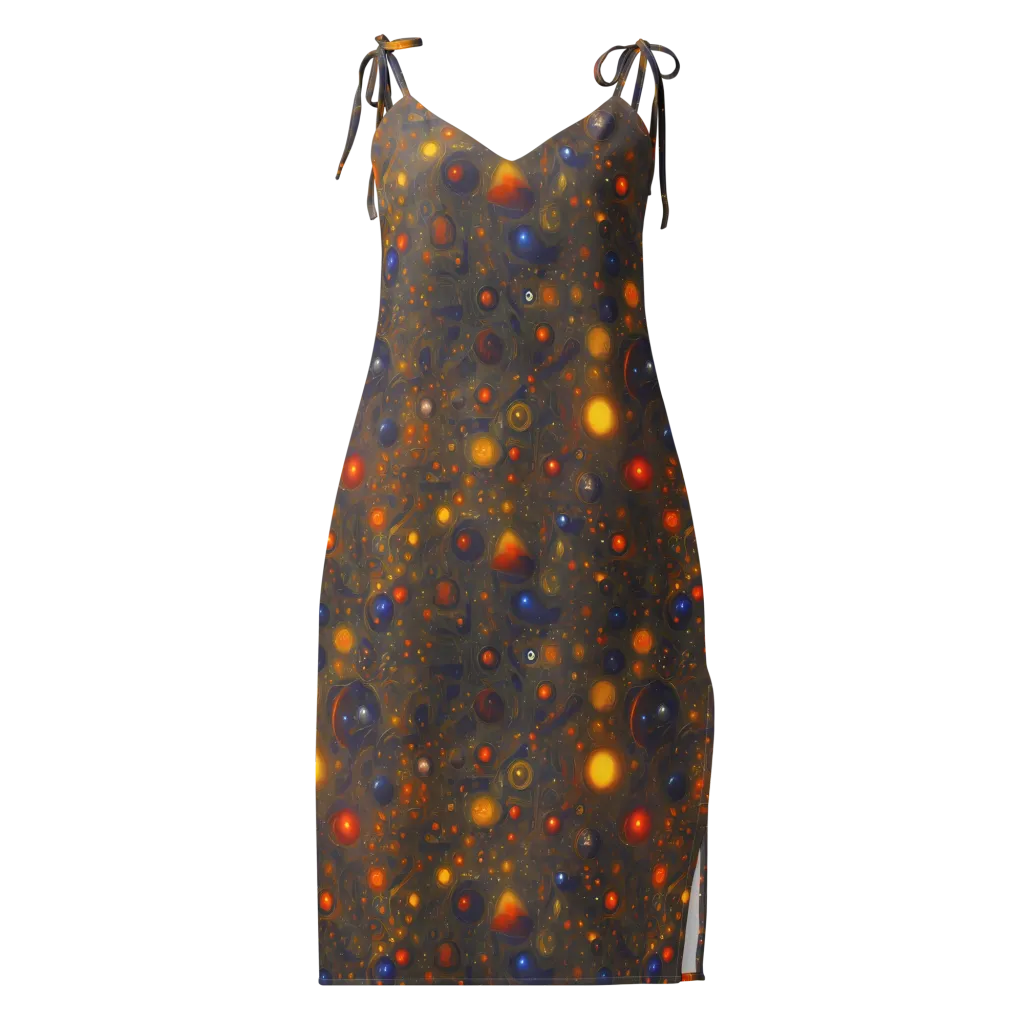 Chromal Flux on Slip Dress — Front