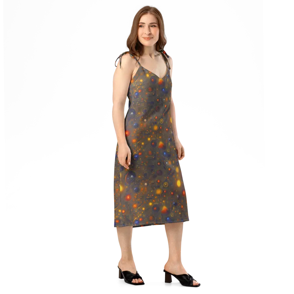 Chromal Flux on Slip Dress — Right Front