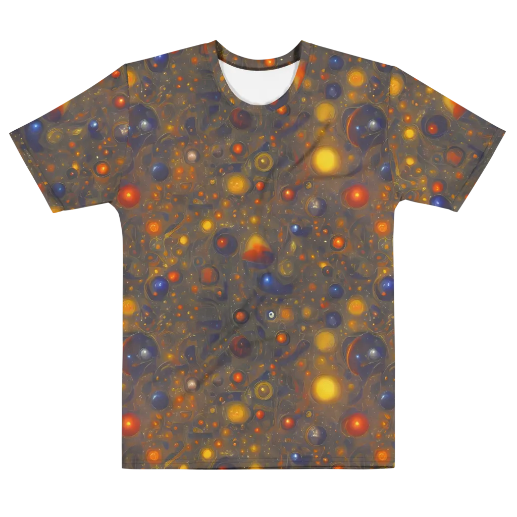 Chromal Flux on Men's Cotton Crew Neck T-Shirt — Front