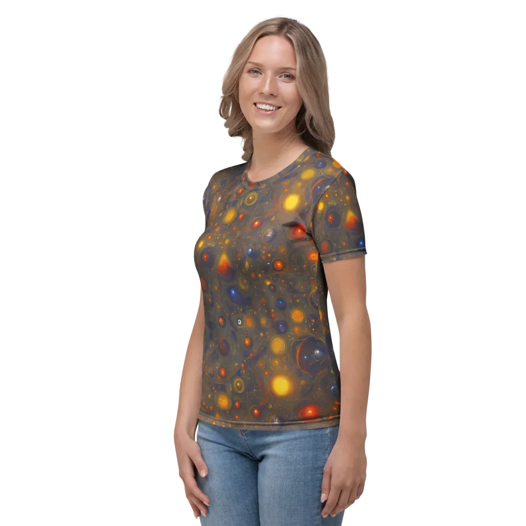 Chromal Flux on Women's Crew Neck T-Shirt — Left