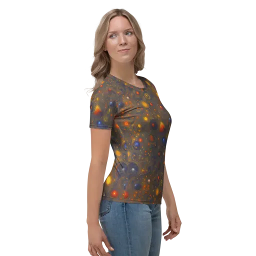Chromal Flux on a Women's Crew Neck T-Shirt