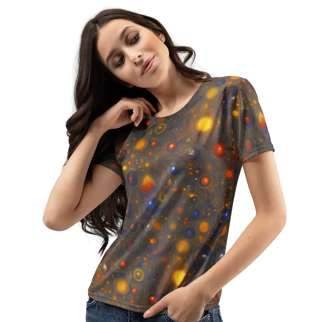 Chromal Flux on Women's Crew Neck T-Shirt — Left Front