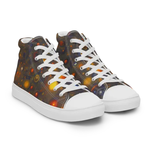 Chromal Flux on a Women's High Top Canvas Shoes