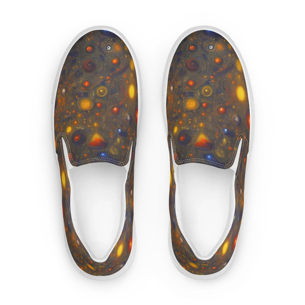 Chromal Flux on Men's Slip-On Canvas Shoes — Front