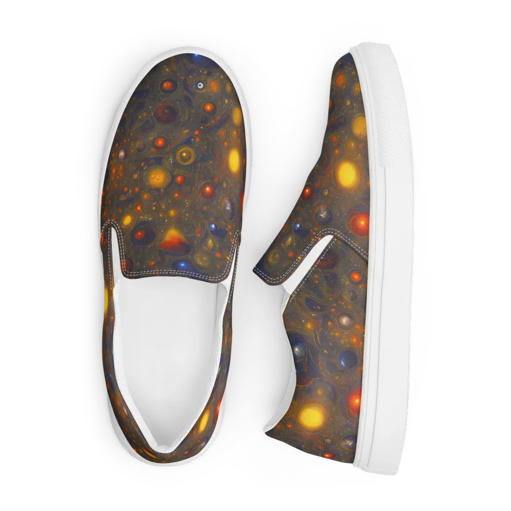Chromal Flux on Men's Slip-On Canvas Shoes — Front