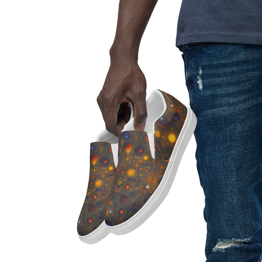 Chromal Flux on Men's Slip-On Canvas Shoes — Left Front
