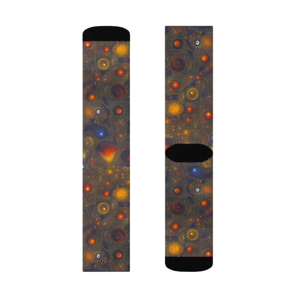 Chromal Flux on Socks — Left Sock