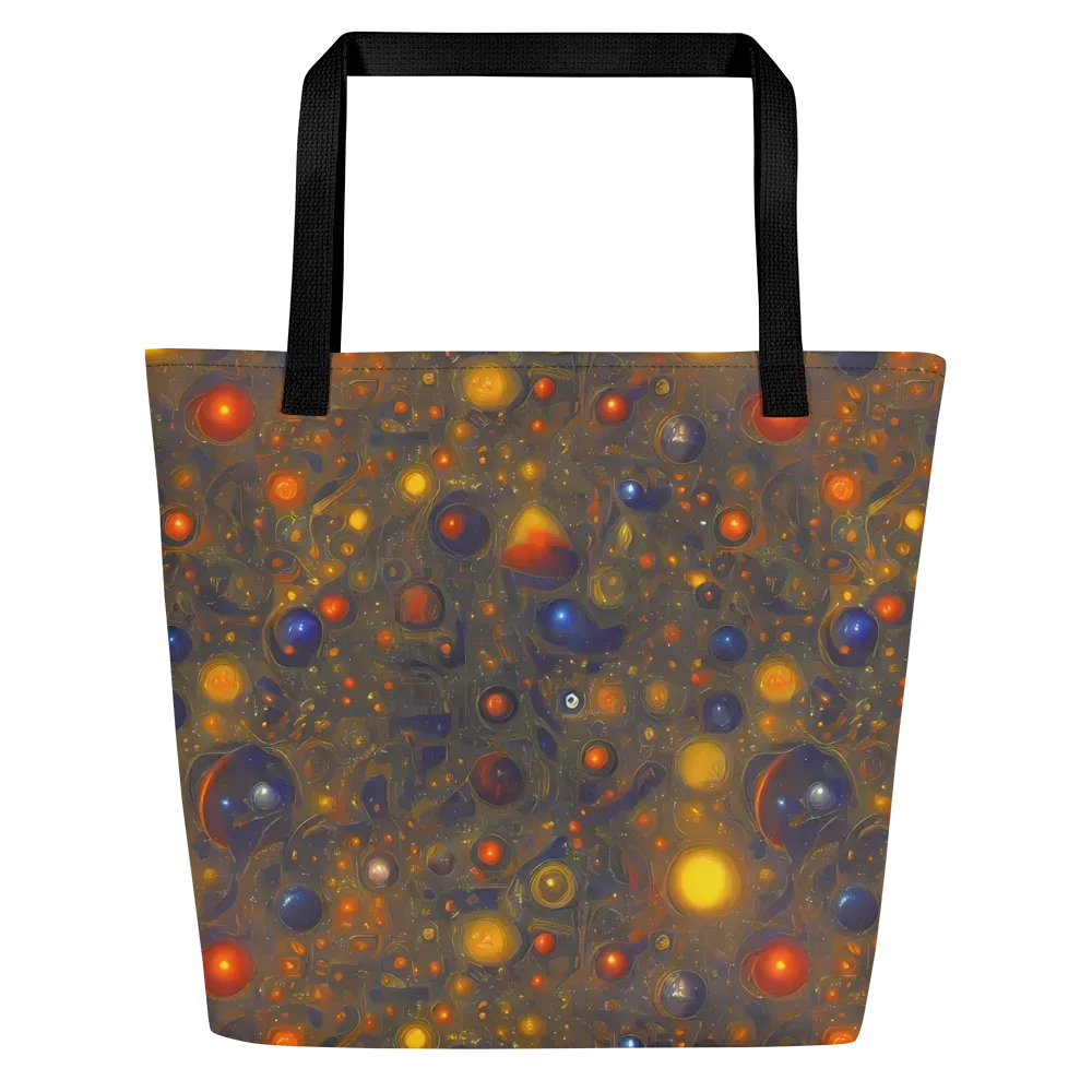 Chromal Flux on Large Tote Bag W/ Pocket — Front