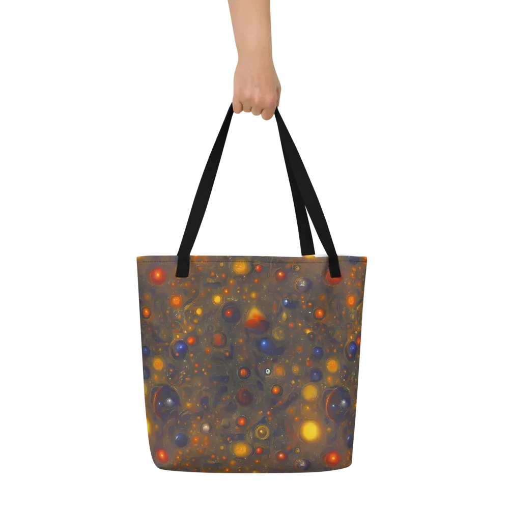 Chromal Flux on Large Tote Bag W/ Pocket — Front