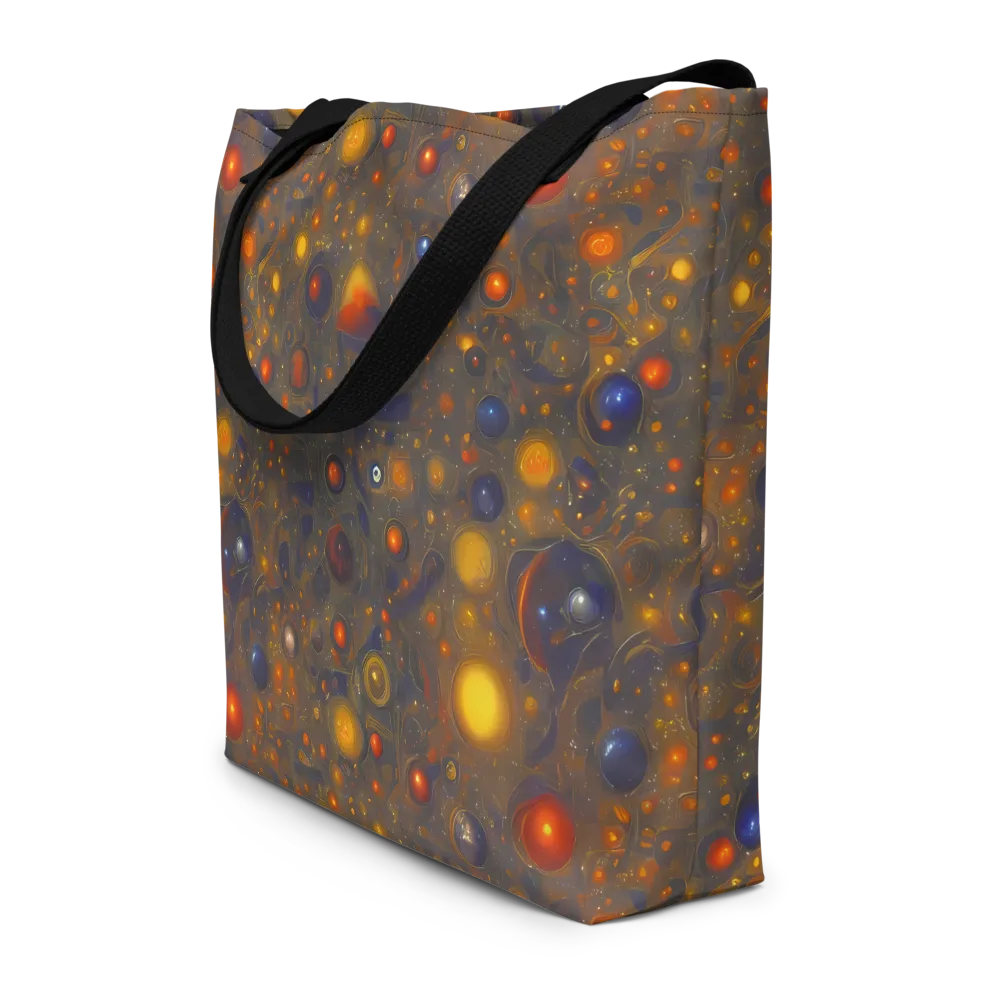 Chromal Flux on Large Tote Bag W/ Pocket — Front