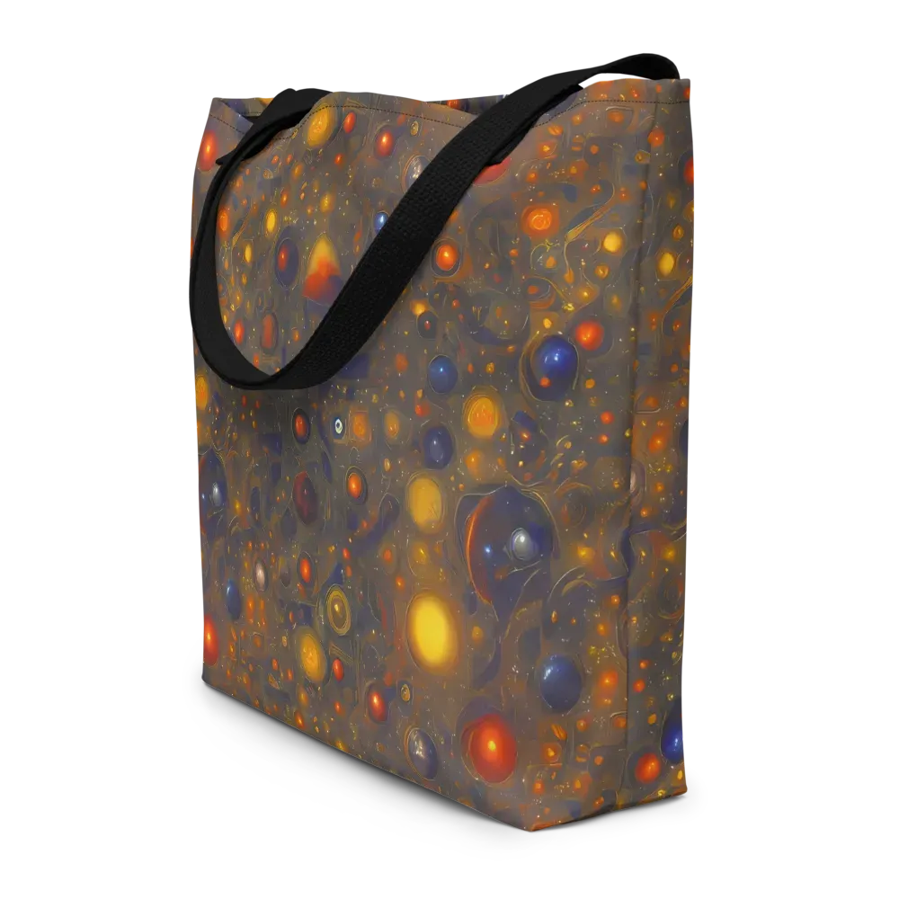 Chromal Flux on Large Tote Bag W/ Pocket — Front