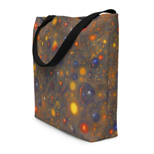 Chromal Flux on a Large Tote Bag W/ Pocket
