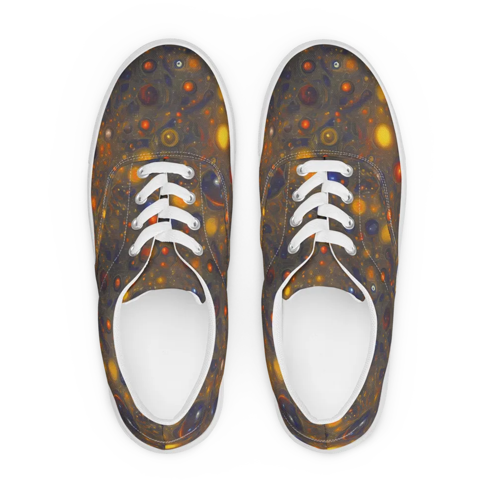 Chromal Flux on Men's Lace-Up Canvas Shoes — Front