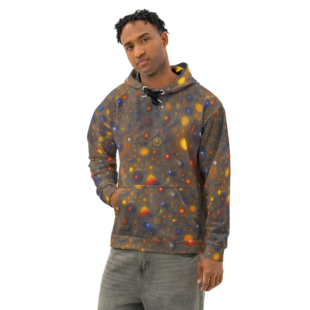 Chromal Flux on Cotton Hoodie — Left Front