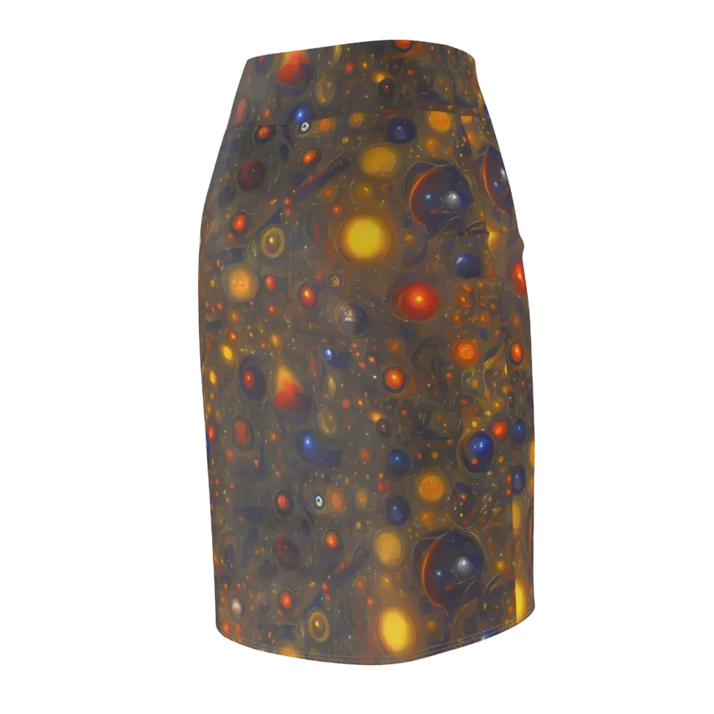Chromal Flux on Pencil Skirt — Back Side