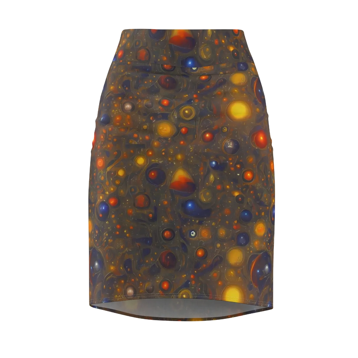 Chromal Flux on Pencil Skirt — Front