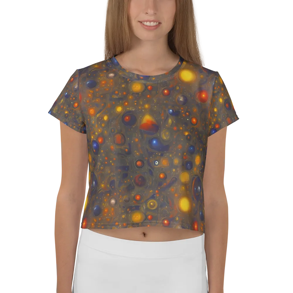 Chromal Flux on Crop Tee — Front