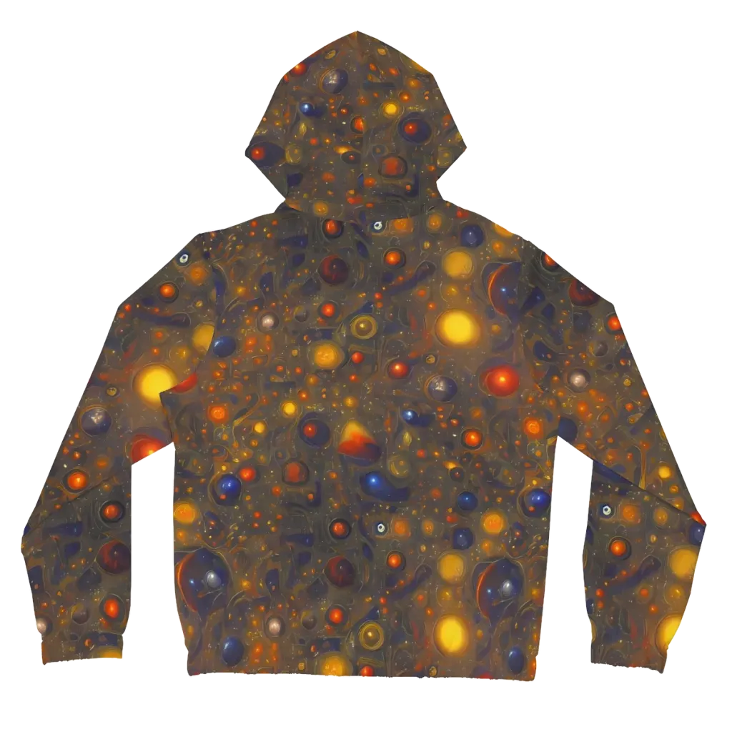 Chromal Flux on Women's Full-Zip Hoodie — Back
