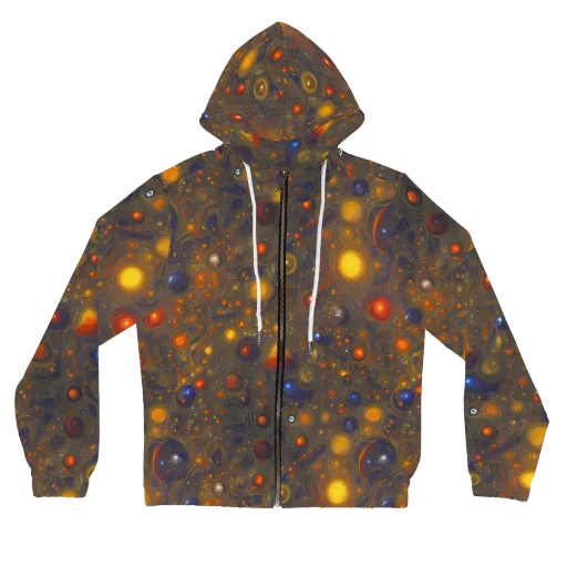 Chromal Flux on a Women's Full-Zip Hoodie