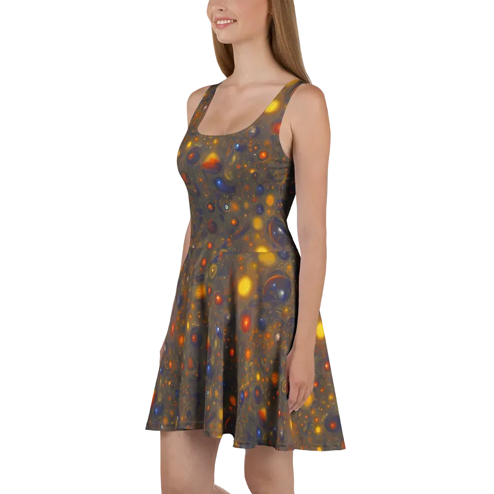 Chromal Flux on Skater Dress — Left