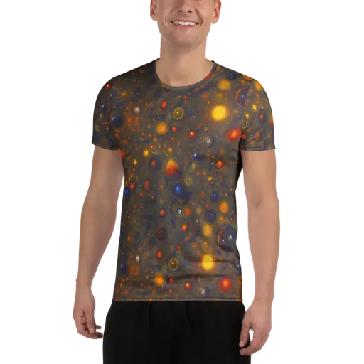 Chromal Flux on a Men's Athletic T-Shirt