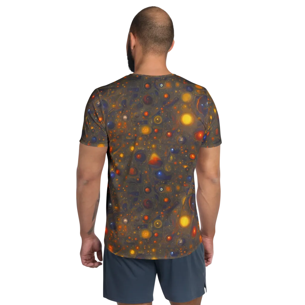 Chromal Flux on Men's Athletic T-Shirt — Back