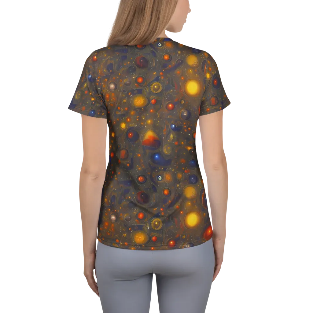 Chromal Flux on Women's Athletic T-Shirt — Back