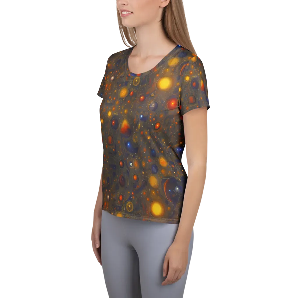 Chromal Flux on Women's Athletic T-Shirt — Left