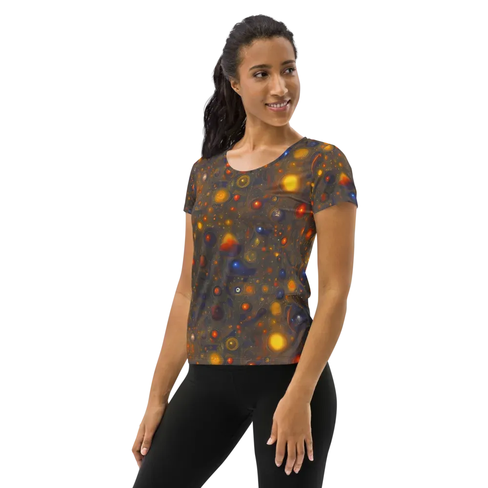 Chromal Flux on Women's Athletic T-Shirt — Left