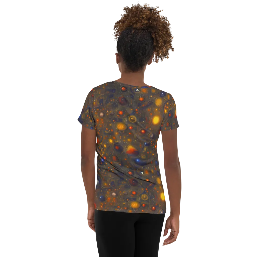 Chromal Flux on Women's Athletic T-Shirt — Back