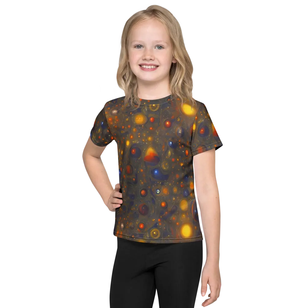 Chromal Flux on Kids Crew Neck T-Shirt — Front