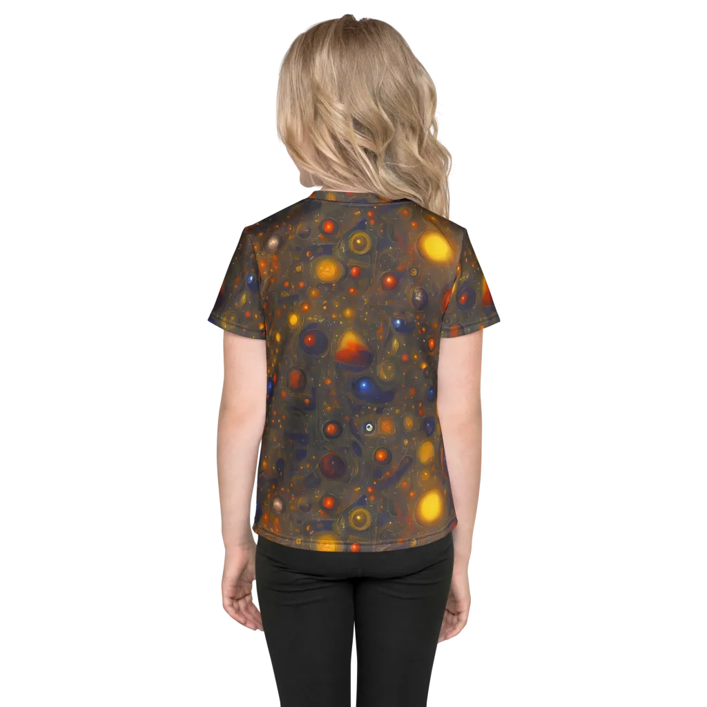 Chromal Flux on Kids Crew Neck T-Shirt — Back