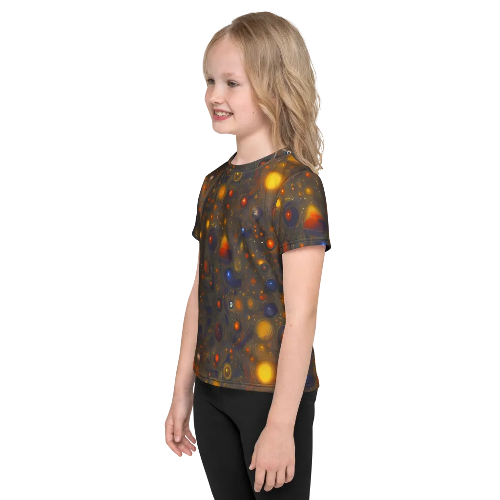 Chromal Flux on Kids Crew Neck T-Shirt — Left