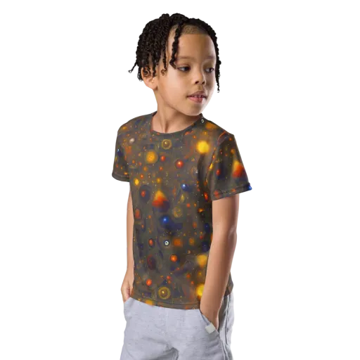 Chromal Flux on a Kids Crew Neck T-Shirt