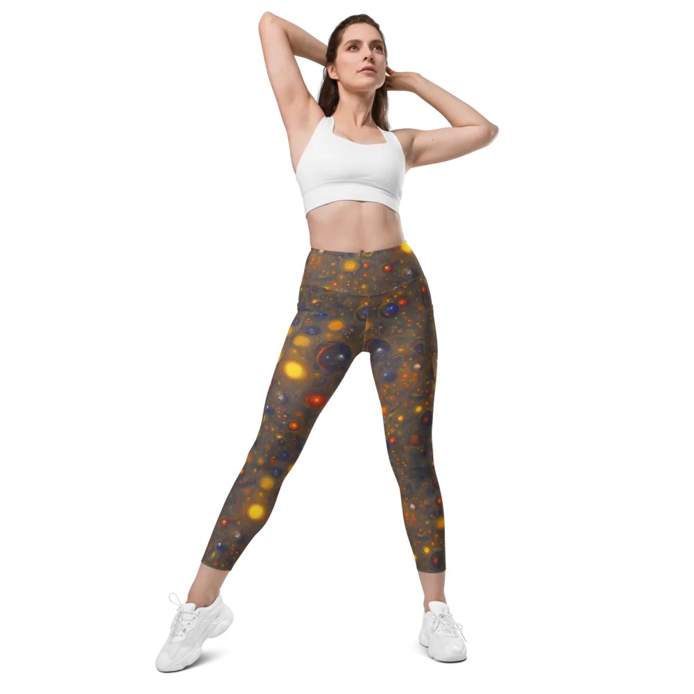 Chromal Flux on Leggings with Pockets — Front