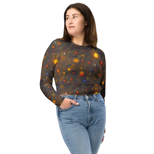 Chromal Flux on a Long Sleeve Crop Top