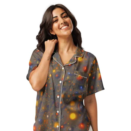 Chromal Flux on a Women's Short Sleeve Pajama Top