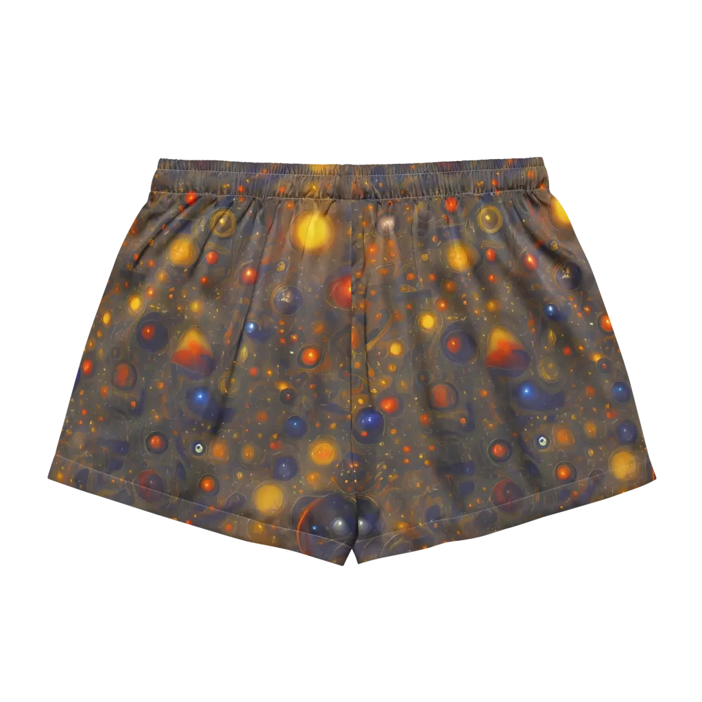 Chromal Flux on Women's Pajama Shorts — Back