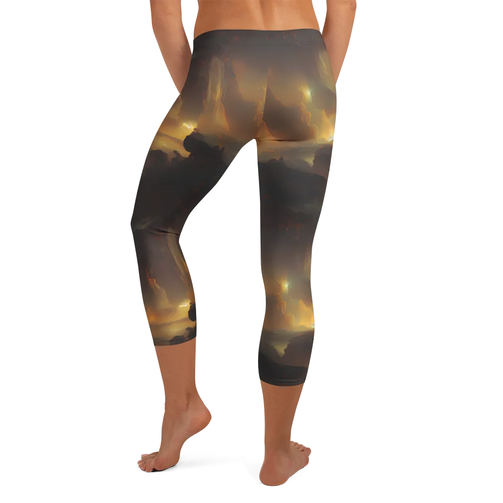 Solar Torrent on Capri Leggings — Back