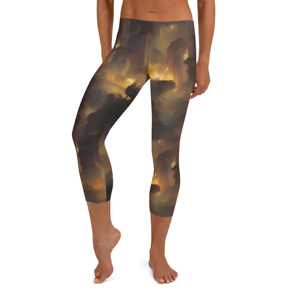 Solar Torrent on Capri Leggings — Front