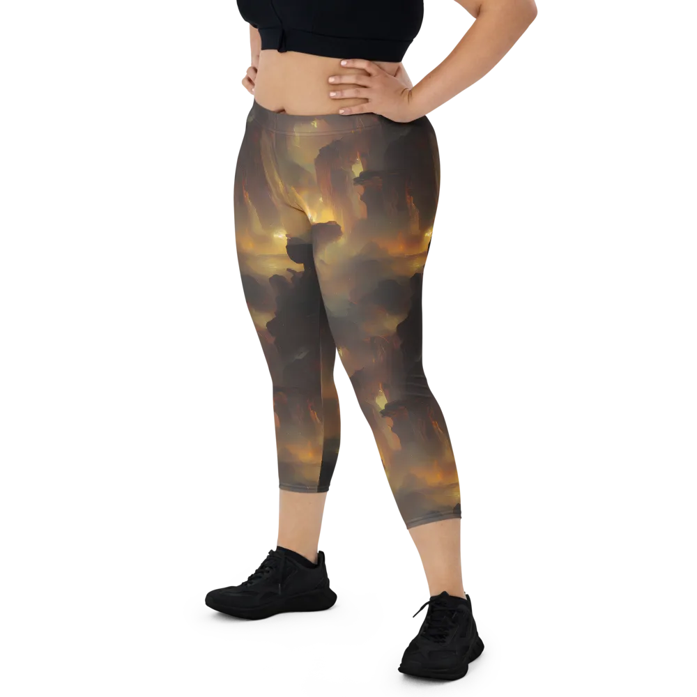 Solar Torrent on Capri Leggings — Front