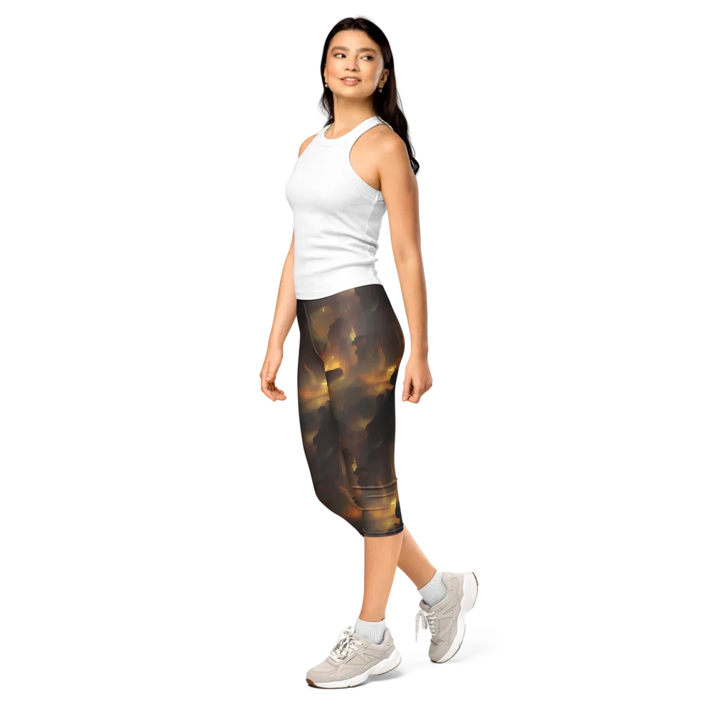 Solar Torrent on Capri Leggings — Left Front