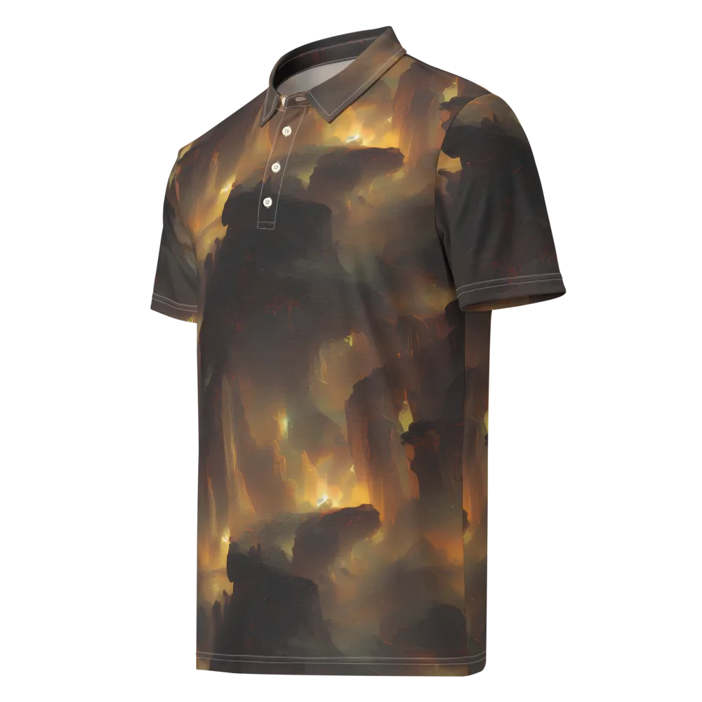 Solar Torrent on Men's Slim Fit Polo Shirt — Left Front