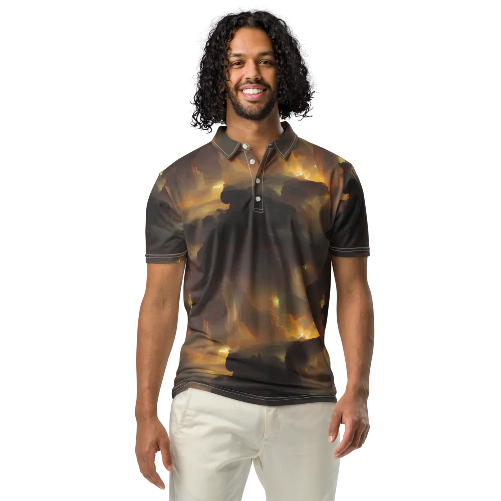 Solar Torrent on Men's Slim Fit Polo Shirt — Front