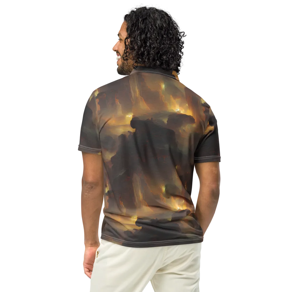 Solar Torrent on Men's Slim Fit Polo Shirt — Back