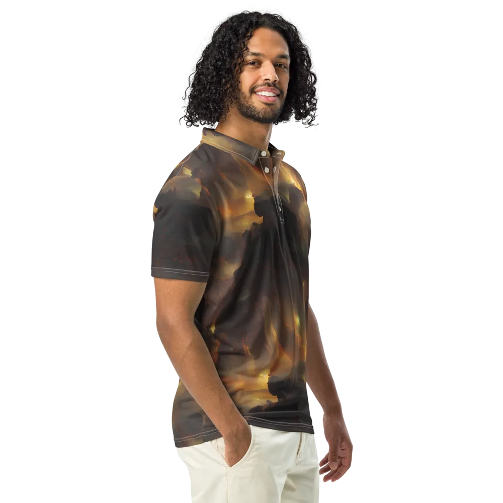 Solar Torrent on Men's Slim Fit Polo Shirt — Right Front