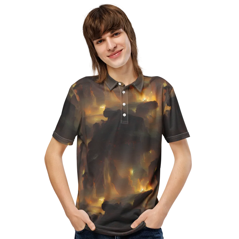 Solar Torrent on Men's Slim Fit Polo Shirt — Front