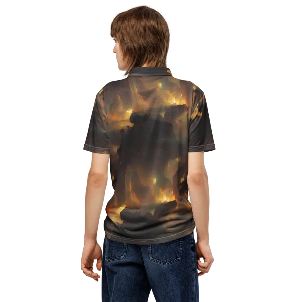 Solar Torrent on Men's Slim Fit Polo Shirt — Back