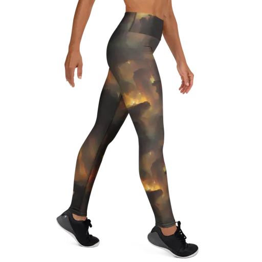 Solar Torrent on a Yoga Leggings