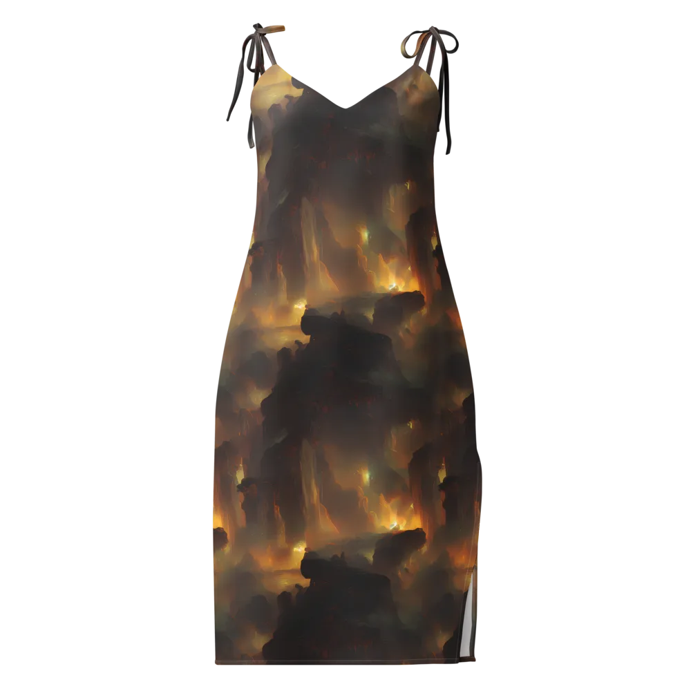 Solar Torrent on Slip Dress — Front